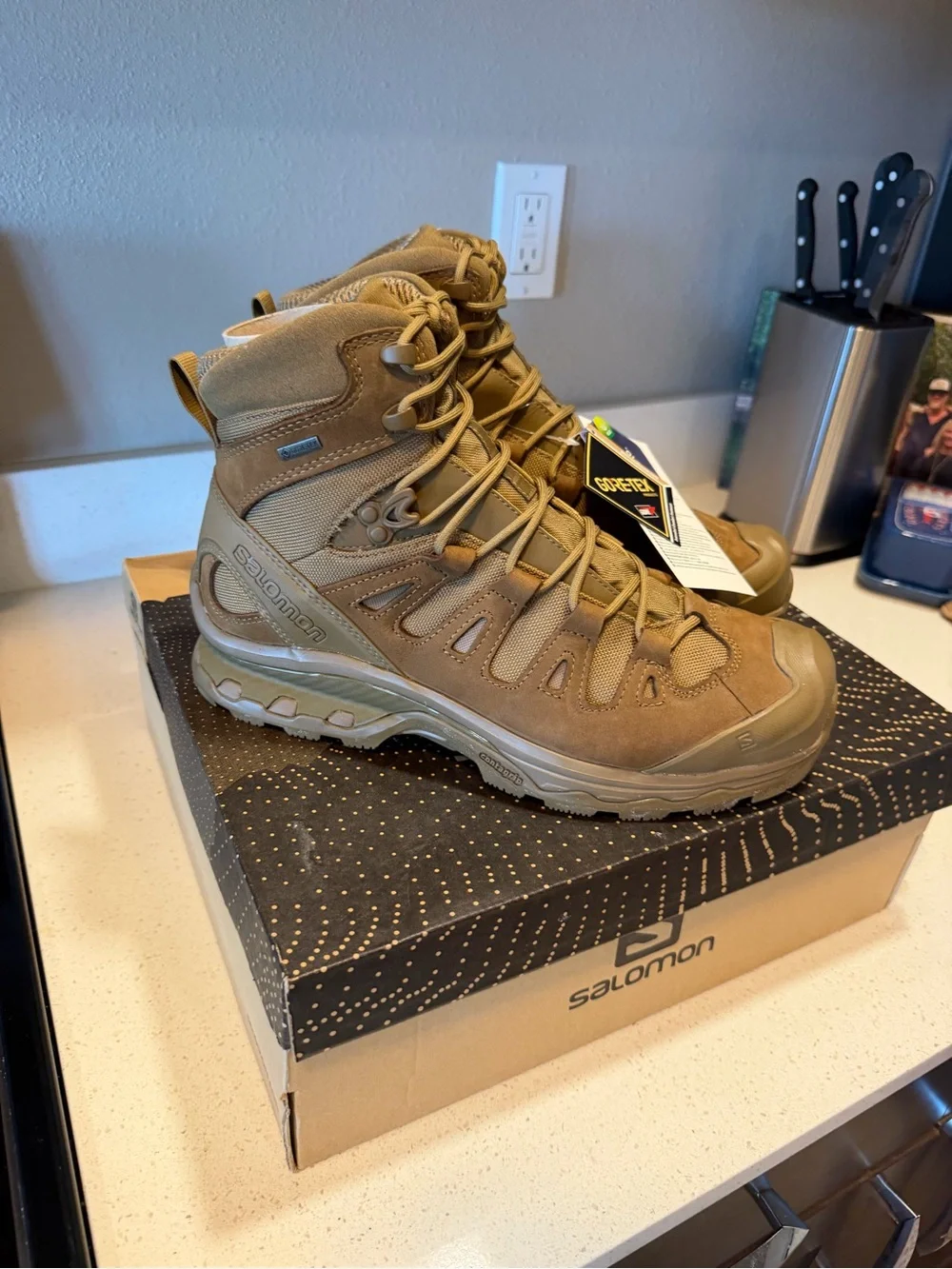 Salomon Men's Tactical Boots in Coyote